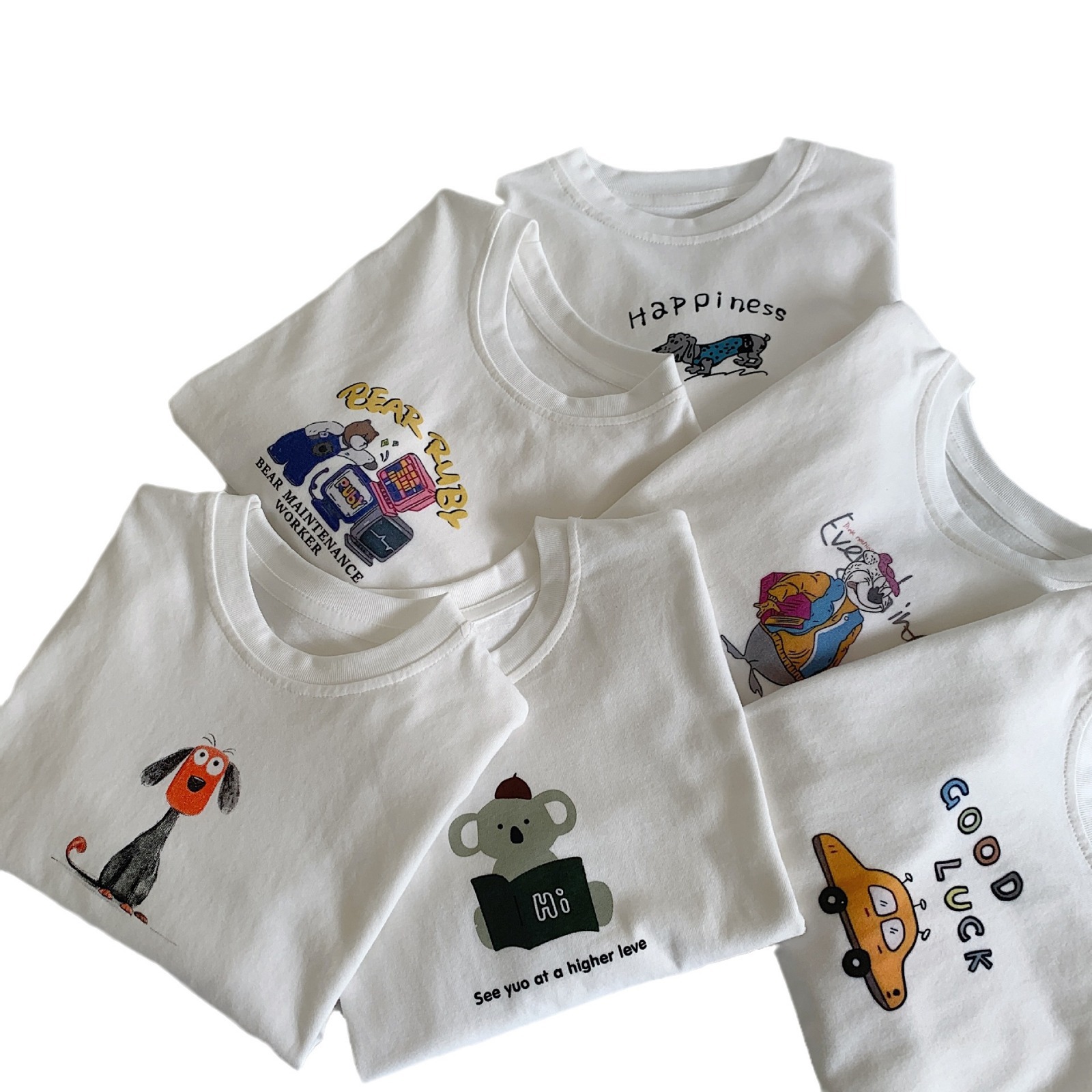 Camiseta para niños Maibao 2025 primavera básica camiseta de manga larga para niños con cuello redondo, moda simple, ropa de otoño fresca, moda
