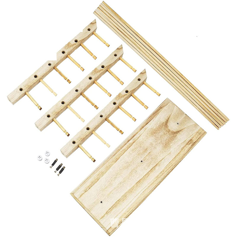 Soporte de exhibición de gafas de madera Soporte de accesorios de gafas de pino Soporte de almacenamiento Gafas de sol Accesorios de exhibición de miopía