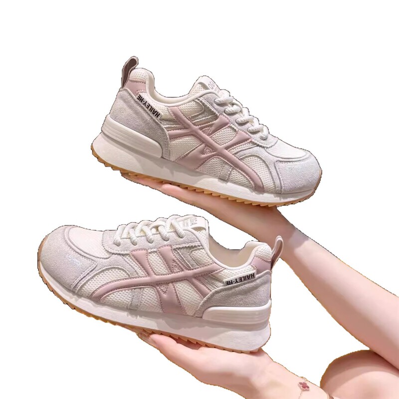 2025 新メッシュ通気性スポーツシューズ女性の夏の白メッシュシューズ軽量ソフトソールフォレスト Gump デューティトレーニングカジュアルシューズ|undefined