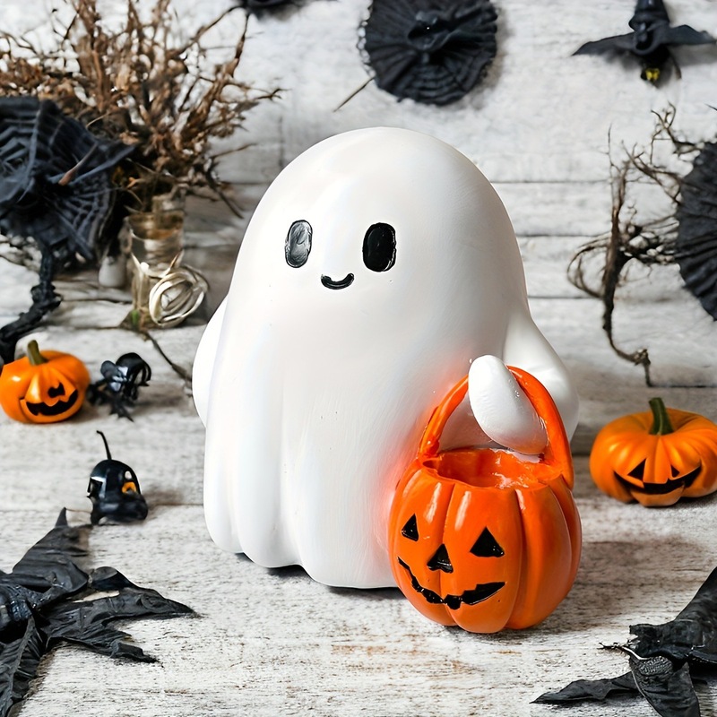 クロスボーダーハロウィン小さなゴースト装飾品クリエイティブホームデコレーションかわいいゴーストデスクトップ装飾品樹脂工芸品|undefined
