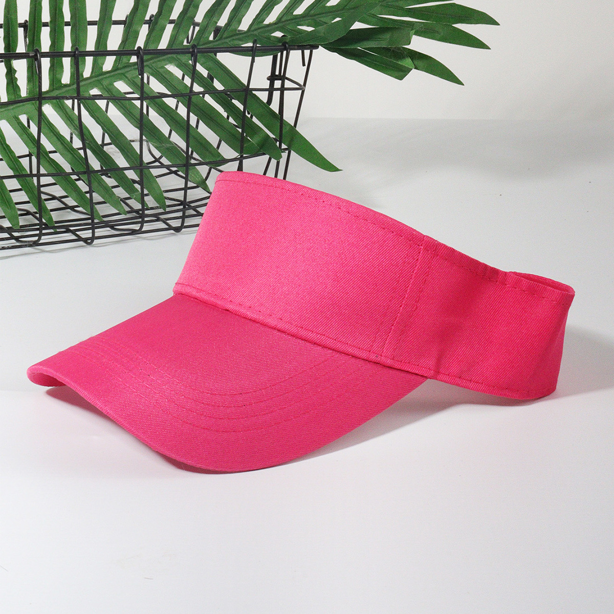 Unisex Solid color light plate empty top cap sunblock shade casual dopamine-color fashion trend men's and women's baseball caps_voghion.com