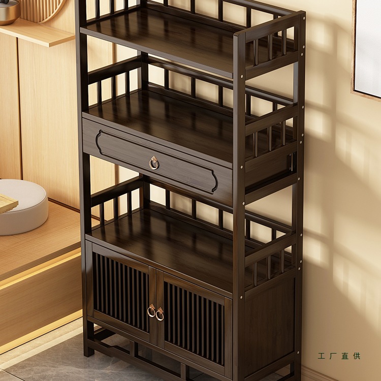Tea Cabinet Office Tea Cabinet Storage Rack Household Tea Cabinet Tea Table Side Cabinet Tea Tea Set Storage Storage Cabinet