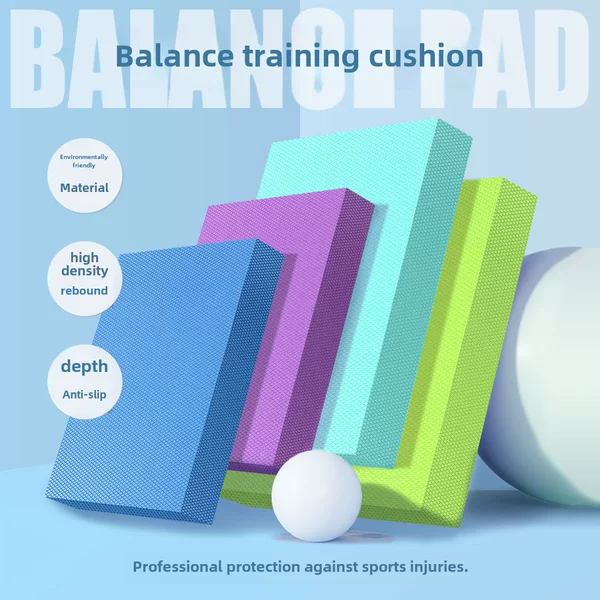 TPE balance pad abdominal wheel special kneeling pad flat support high rebound body sense balance soft cushion soft bed fitness