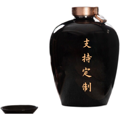 Jingdezhen household sealed ceramic wine jar 3/5/10/20/30/50 catties wine bottle brewing jar cellar wine jar