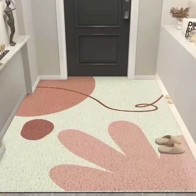 Avtomobil döşəmə paspasları — Household Mat, Hallway Mat - simple-geometry-13-60x90cm-silk-circle