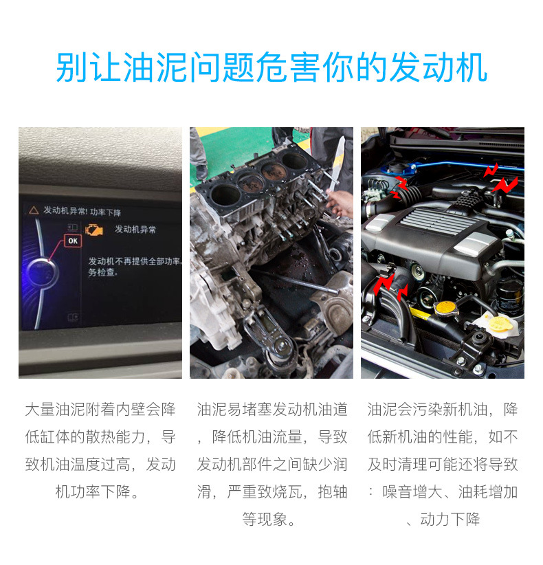 Car Servant Engine Lubrication System Cleaning Agent Car Oil Sludge Removal Cleaning Fluid Release Piston Ring Cleaning Agent