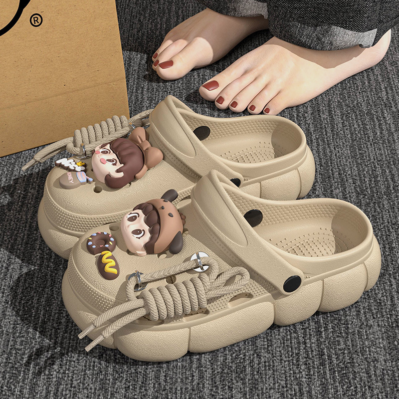 2025 New Summer Eva Women's Clogs for Home and Outdoor Wear, Beach Shoes for Outdoor Photography, Beach Internet Celebrity Sandals