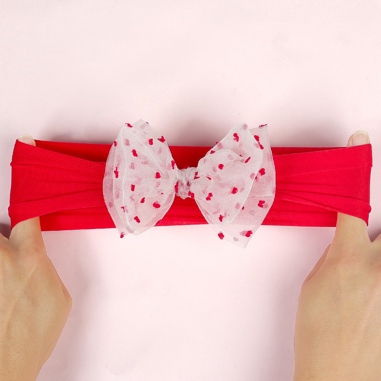 Cute Bow Knot Nylon Hair Band display picture 7