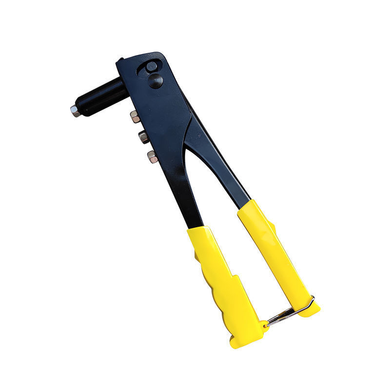 Pistola remachadora manual de acero cromo vanadio genuino, herramienta de fijación de cerraduras de puertas domésticas, pistola remachadora de un solo mango, fabricante. image 7