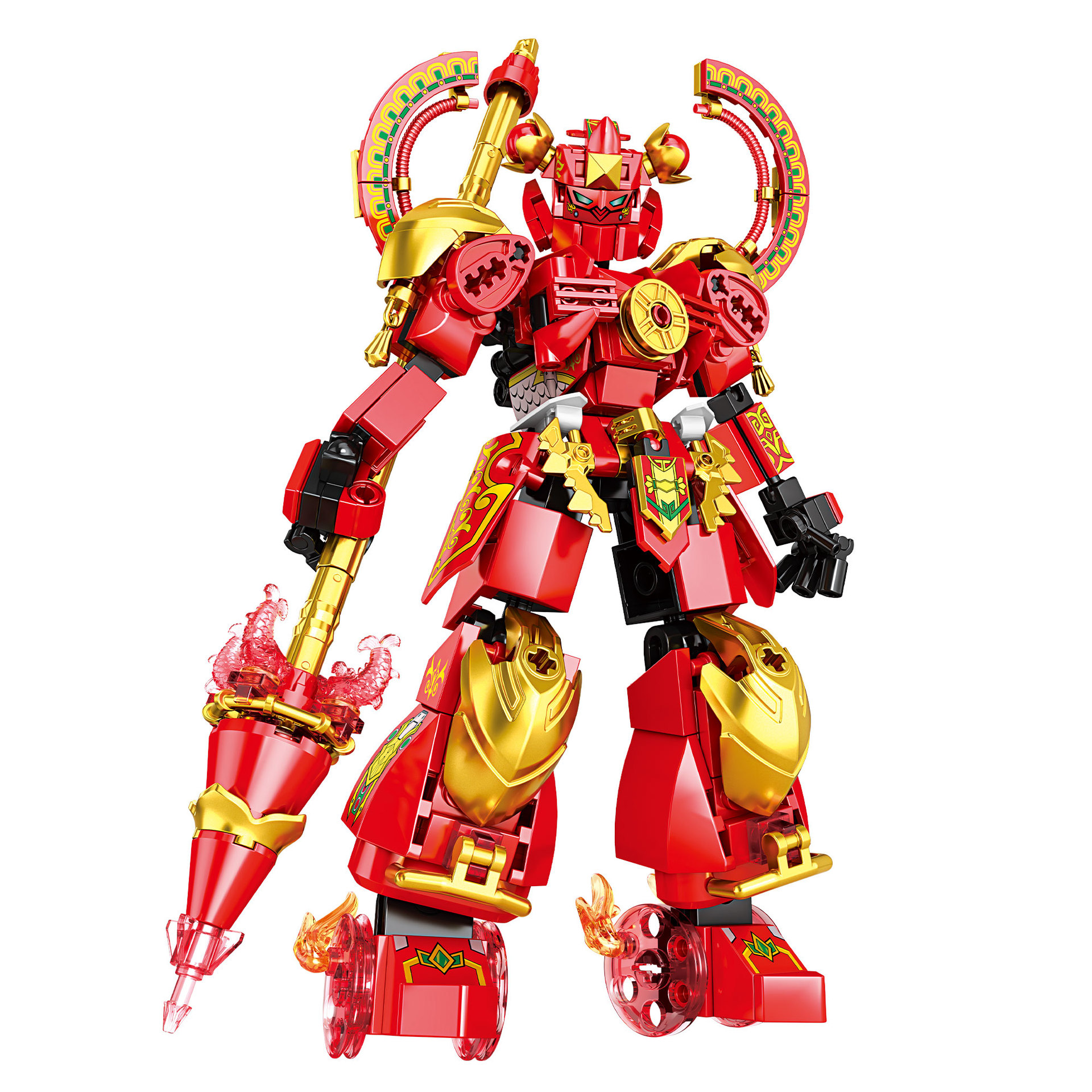 Compatible with Lego Assembled Blocks Mech Warrior Military Ancient Architecture DIY Small Particle Children's Educational Toys Gift