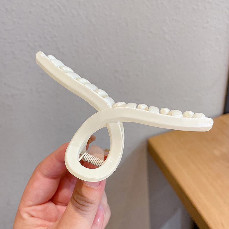 Alto Grado de gran tamaño horquilla para las mujeres 2024 nueva cabeza clip pelo volumen tiburón clip tocado horquilla