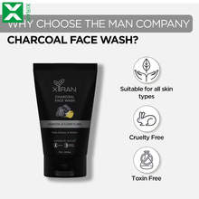 跨境专供男士竹炭洁面乳清洁控油洗面奶定制charcoal face wash