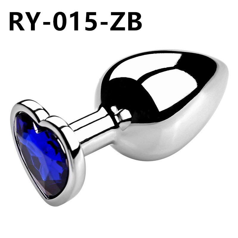 Corazón de metal plug anal back patio para usar artículos sexuales dilatadores coquetear al por mayor SM artículos sexuales para adultos