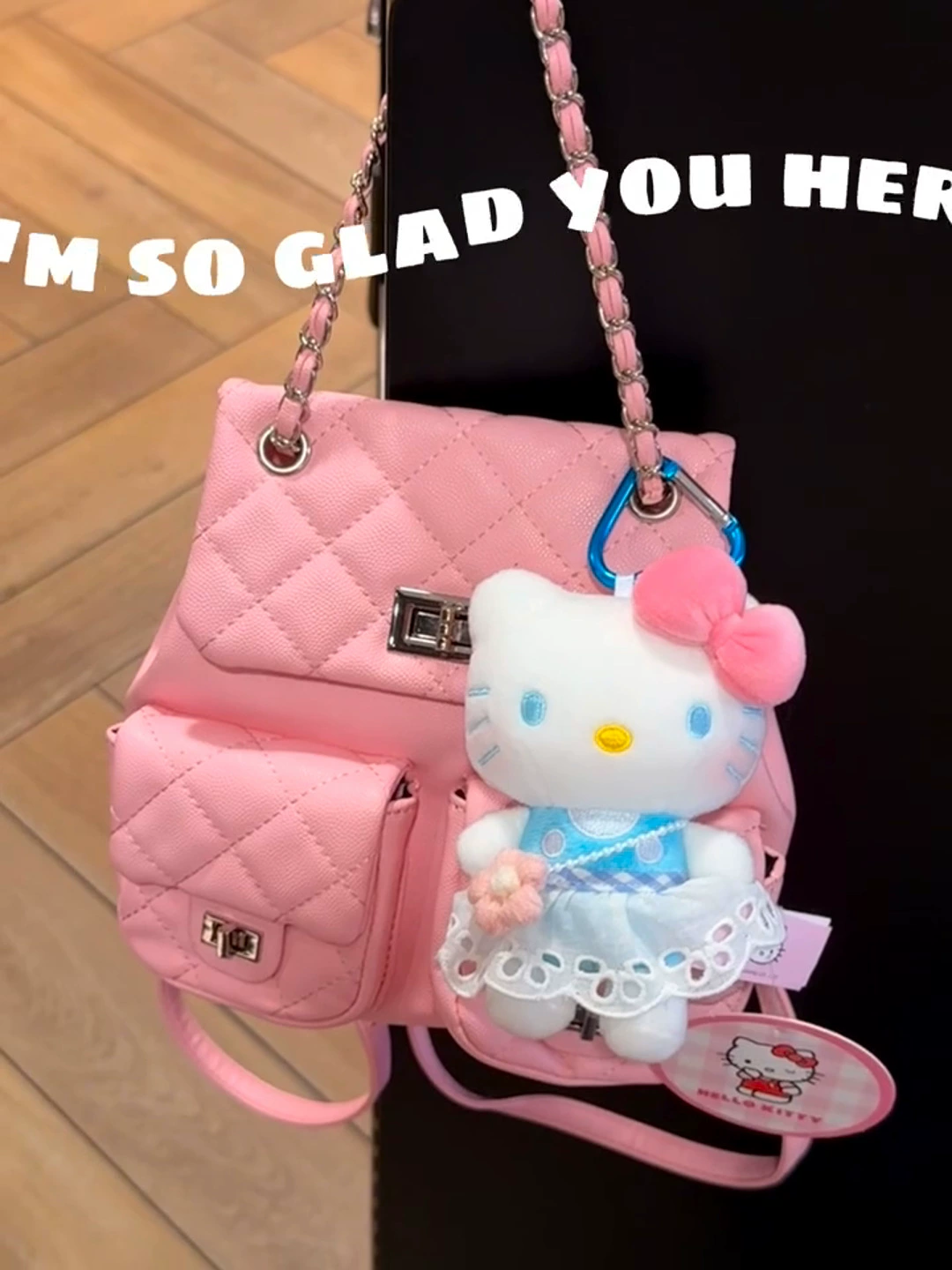 Hello Kitty, настоящий мультяшный кулон, милый брелок, кукла, подарок для девочки