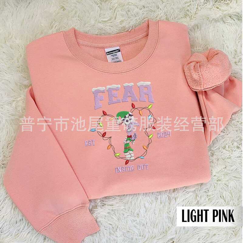 Christmas Joy Mental Health Image Embroidered T-shirt Sweater Custom Turtleneck Shirt Friends Gathering Shirt Cross Border