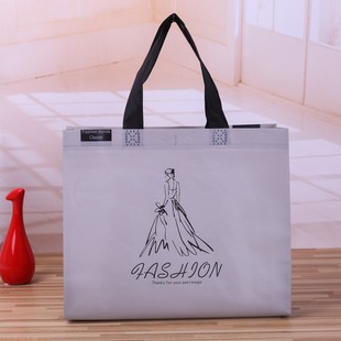Expedited Custom-Made Non-Woven Coated Bags, Environmentally Friendly Shopping Satchel Non-Woven Clothing Bags, Color Printed Logo Shopping Bags