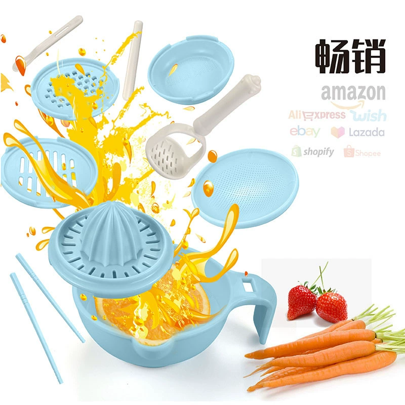 Children's chopper for supplementary food, tools set