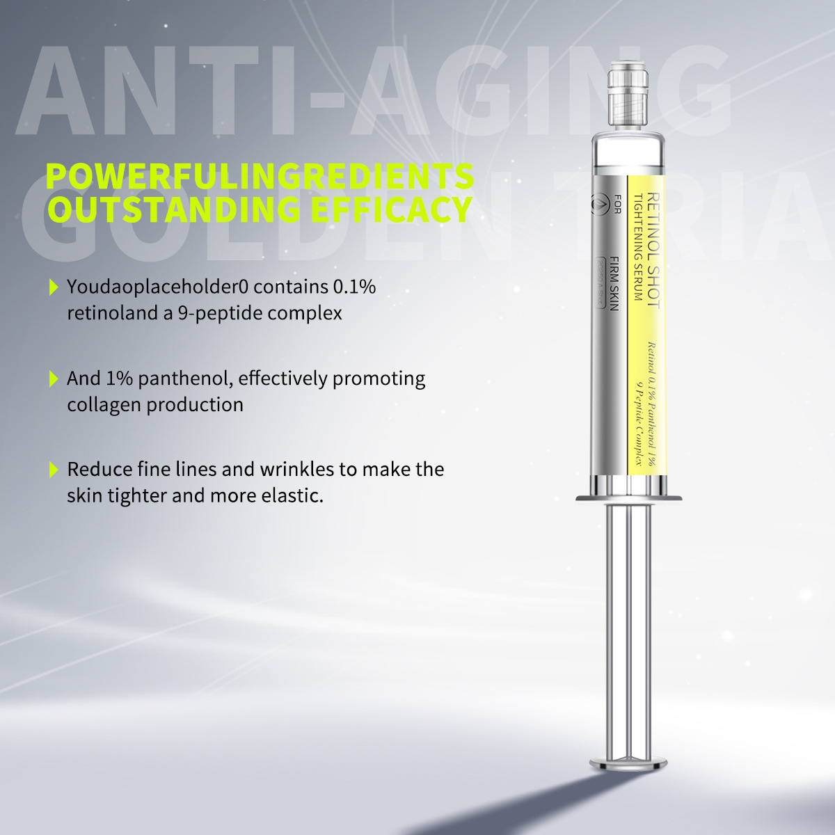 Crema de ojos de retinol transfronterizo, repara y ilumina la piel, esencia reafirmante de retinol