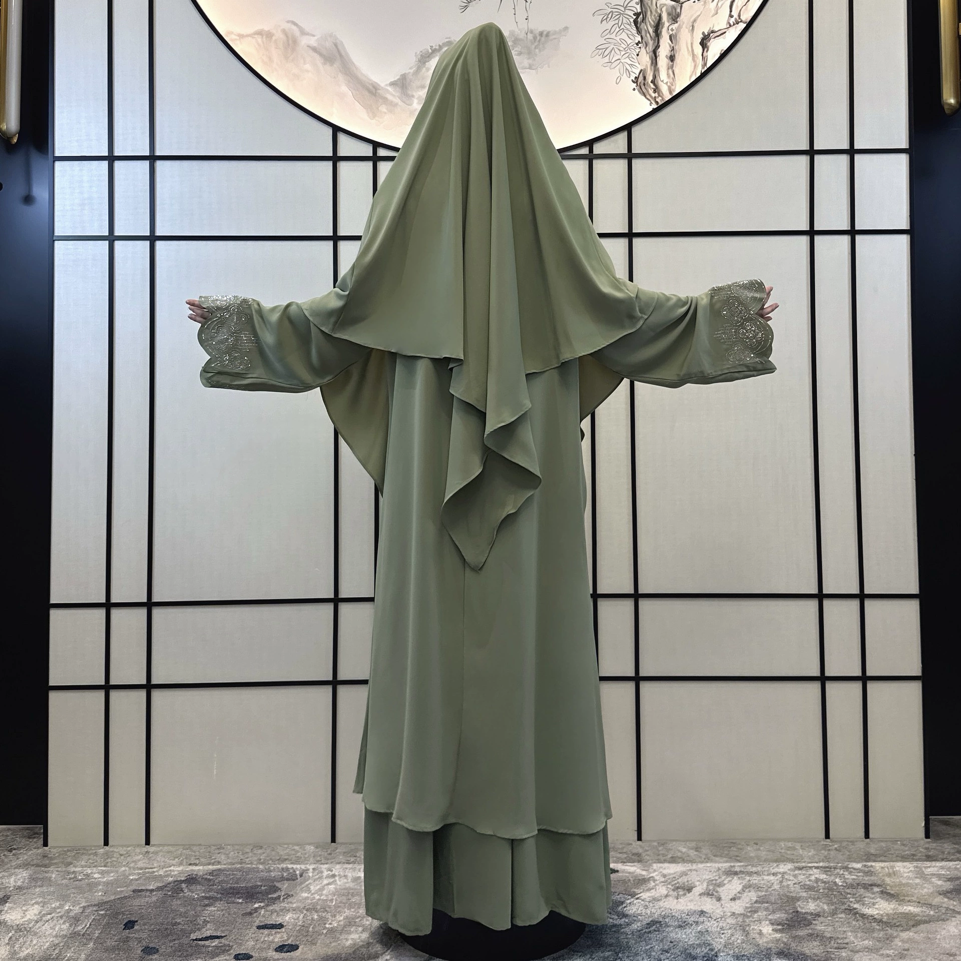 Кросс-бордер женское платье, халат, длинная юбка ABAYA мода горячий барабан Халат ближний восток женская одежда арабская юбка