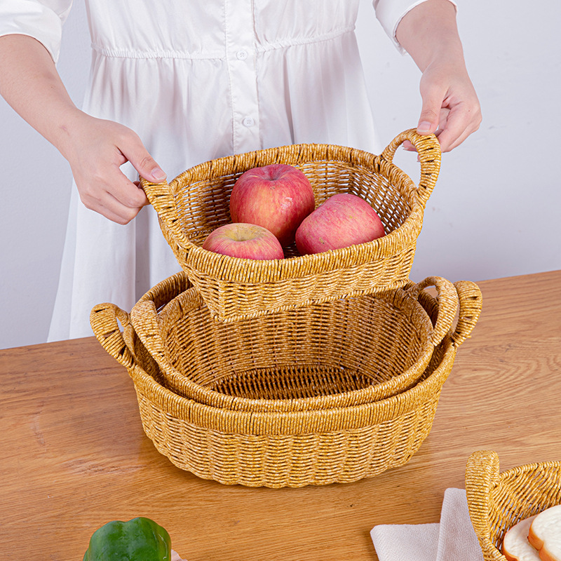 Japanischer Korb Aus Rattan Für Obst Und Snacks Zur Aufbewahrung_voghion.com