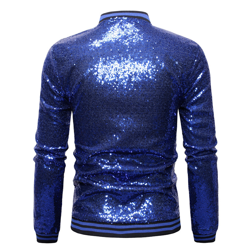 Men's Jacket Stand Collar Contrast Colour Winter Autumn Style_voghion.com