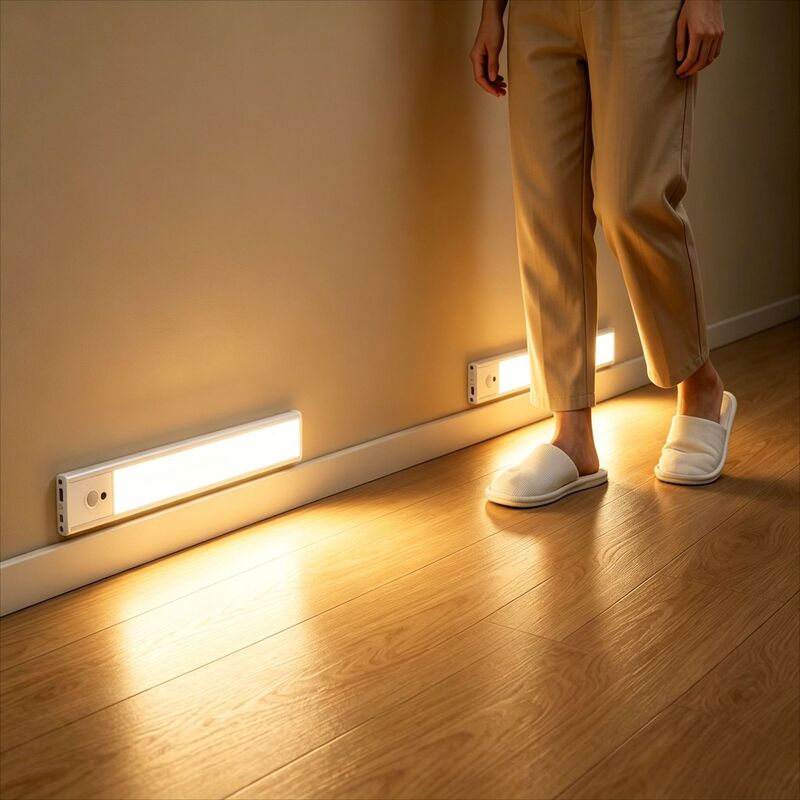 5Cct Kitchen Under-Cabinet Sensor Light with Led Strip, Wireless Remote Control Closet Light, Stepless Dimming, Ultra-Thin Cabinet Light