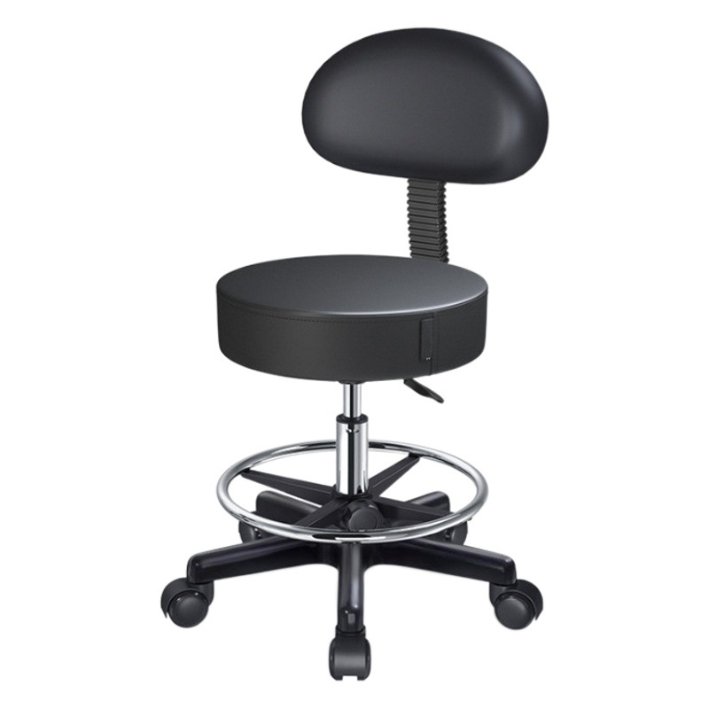Lifting Bar Chair Rotating Barber Stool Beauty Nail Stool Laboratory Chair Adjustable Round Stool Technician Stool Big Work Chair
