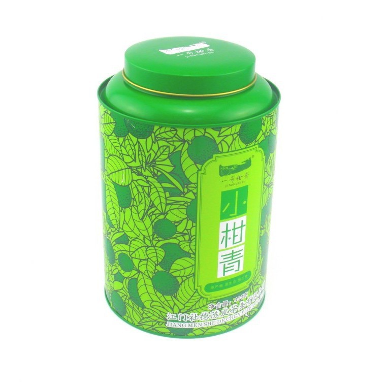 茶叶罐子包装 柑普茶马口铁金属密封罐 小青柑一斤装圆罐供应