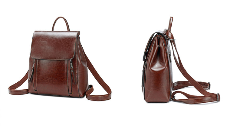 Agent Partnership 2026 New Ladies Backpack Genuine Leather Multi-functional Backpack Guangzhou Wholesale
