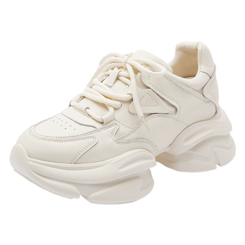 Женские кроссовки на толстой подошве в стиле "dad shoes" весна-лето 2024, новые универсальные, увеличивающие рост, ретро-модные, в стиле стрит-стайл, повседневные.