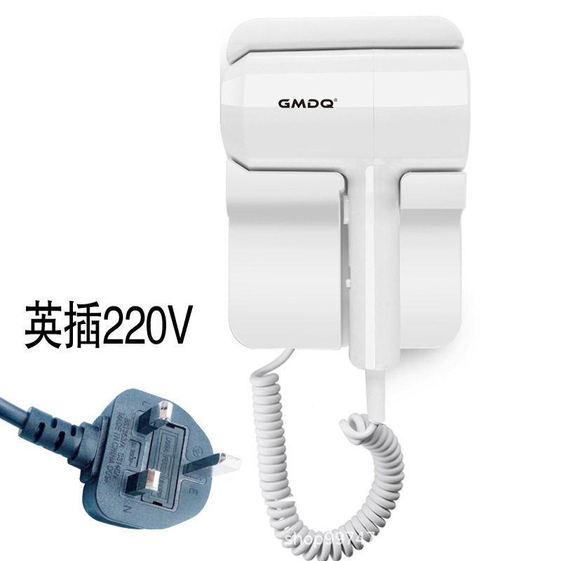 国境を越えた起爆ホテルの壁掛け式ヘアドライヤー英規欧規美規大電力家庭用壁掛けドライヤー|undefined