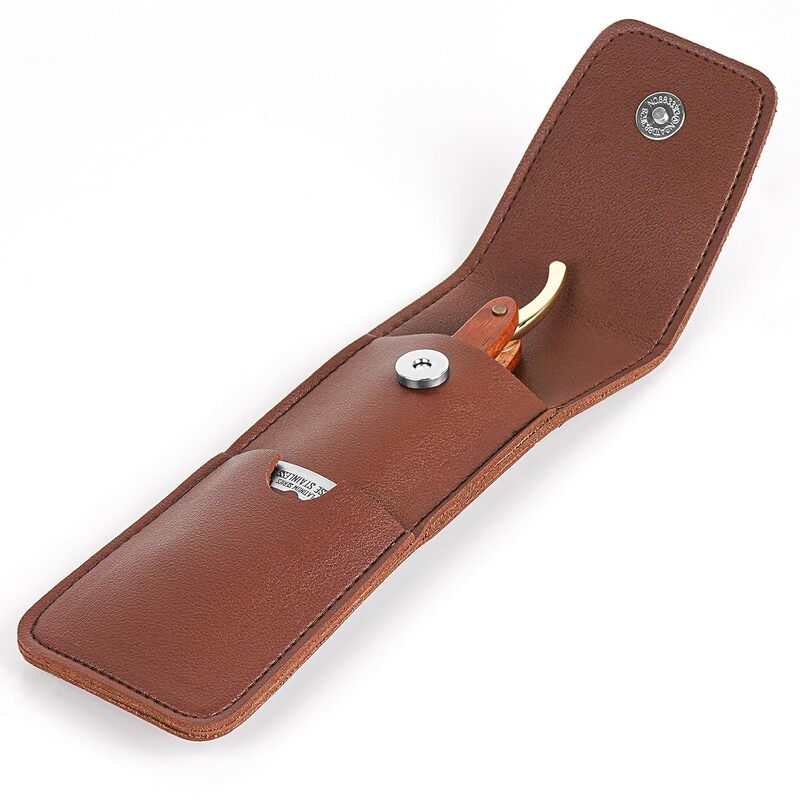 Portable Storage Bag for Men Straight Razor Shaving Holder Case Travel Razor Case Compatible