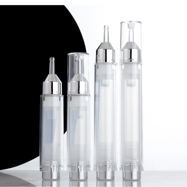 24年新款透明欧版液态超声刀包材10ml真空管按压式针管眼霜精华瓶