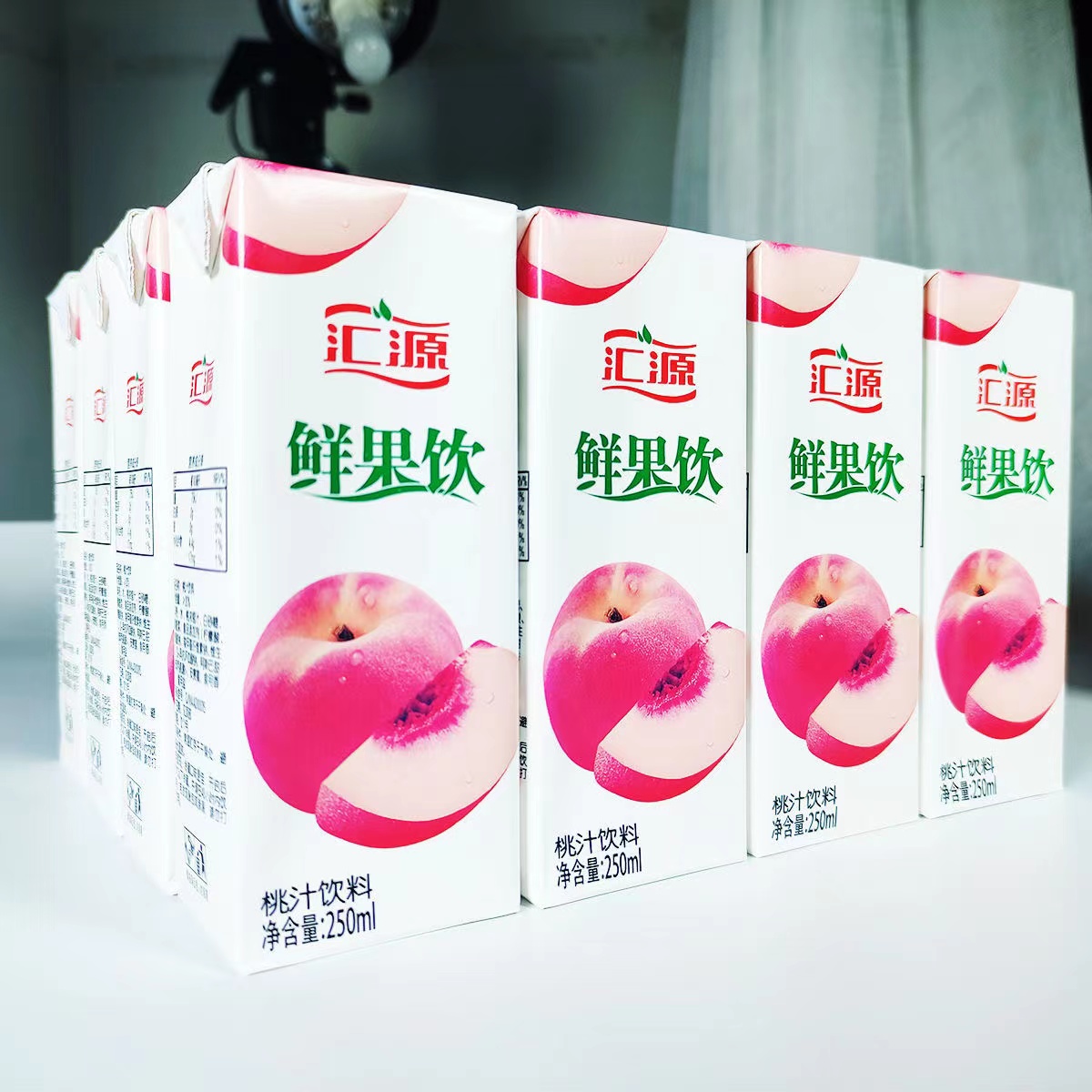 【新日期包邮】汇|源鲜果饮250ml*6盒橙汁桃汁蓝莓汁芒果汁饮料