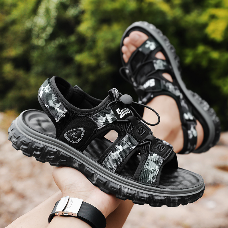 Sandalias para hombres verano 2024 nuevo estilo de uso exterior sandalias deportivas de playa casual zapatos versátiles