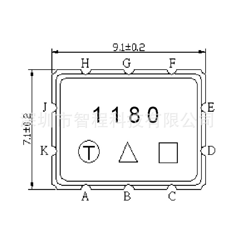 TB1180A 307.2MHz 中频滤波器 9.1X7.1 TST 拍前咨询
