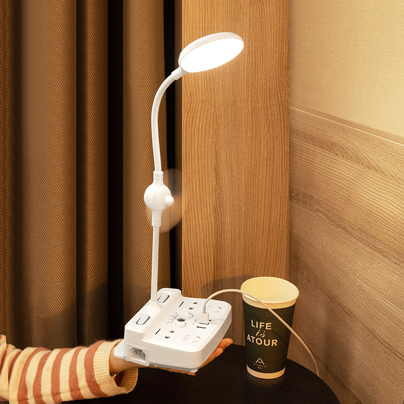 厂家批发带充电宝多功能台灯插座排插智能usb插线板礼品插板