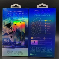 Подходит для Xiaomi/Huawei Samsung/Apple 14 Мобильный телефон Закаленная пленка Упаковочная коробка Изогнутая маска Цельная пластиковая коробка с откидной крышкой