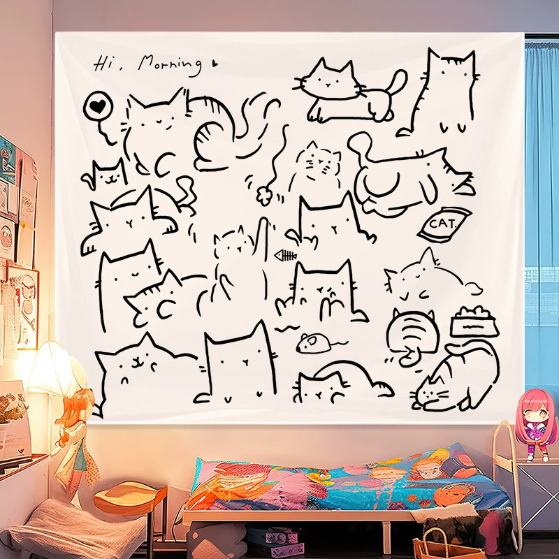 Постельное полотно Санрио Мели для стены hellokitty аренда дома декоративная тёплая романтическая подложка настенное полотнище