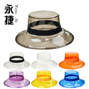 YJC-A270���ǿ�PVC͸��ñ��insŮ������鼆�zӰ������ꖝO��ñ��