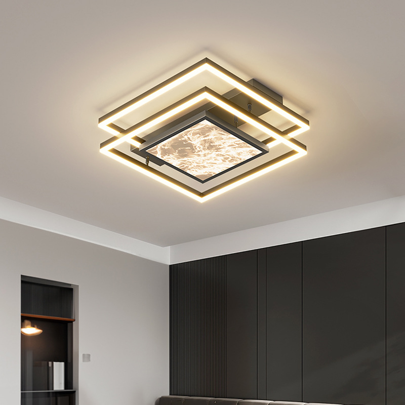 Luz de techo de la sala de estar italiana minimalista lujosa alta nube sensación de niebla luz principal de espectro completo de protección de ojos lámparas de habitación