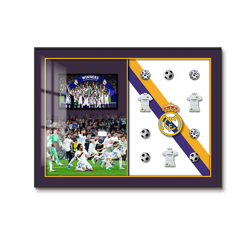 Pintura decorativa de camiseta de fútbol físico C Luo Beckham colección de carrera de estrellas