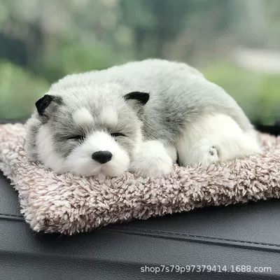 Car ornaments Figurine for Car Interior - 2620cm-husky-simulation-model
