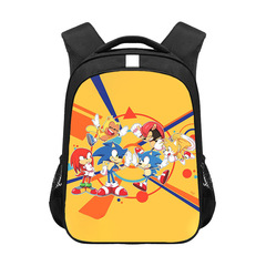 New Sonya Sonic Kindergarten Schoolbag Cartoon Stationery Unisex Backpack Fashion Student Large Capacity Backpack Wholesale