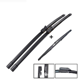 Suitable for Peugeot 208 2012-2017 26''16''14 Front and Rear Boneless Wiper Blade Wiper Components