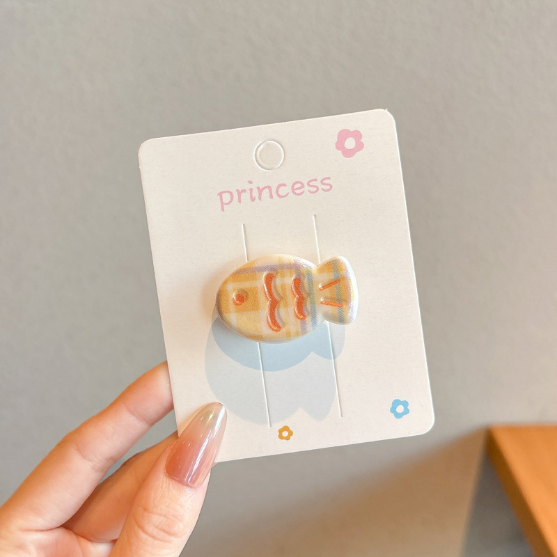 Crema ondulado punto arco clip para el cabello de la mujer adorable lateral cabello roto frisa clip de boca de pato clip para la niña clip para el cabello