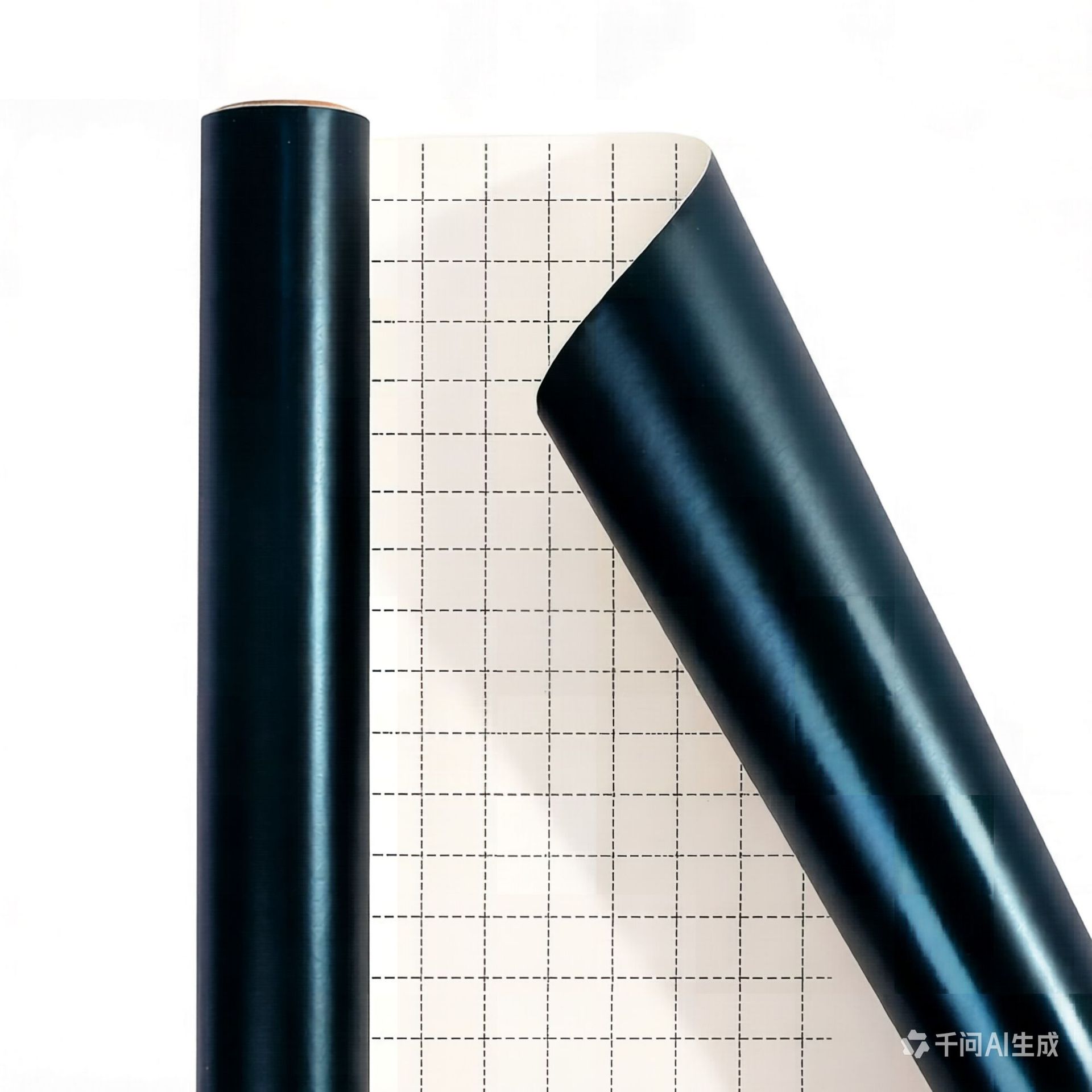 Serie de Papel recubierto de aluminio - negro mate / rollo; 43cmx3 metros (embalaje en rollo)