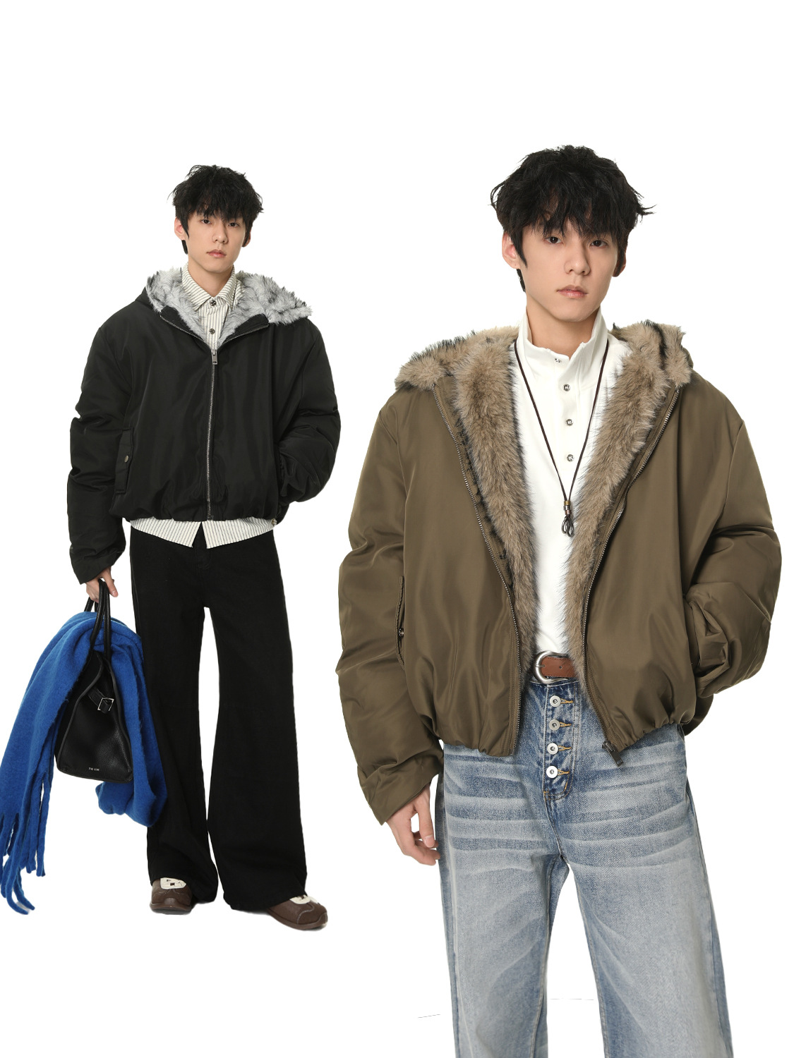 MTLCLOTHES Hombres| Zoshan tallado con terciopelo grueso con capuchón caliente tampón de mano de algodón con cremallera suelta ropa de algodón casual