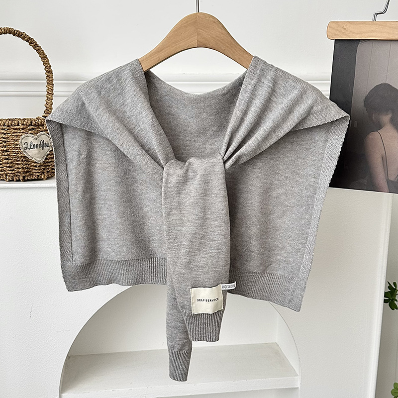 Chal de punto de alta calidad, todo fósforo, delgado, cuello falso, nicho, color sólido, estilo occidental, cintura, chal de moda, chaleco pequeño