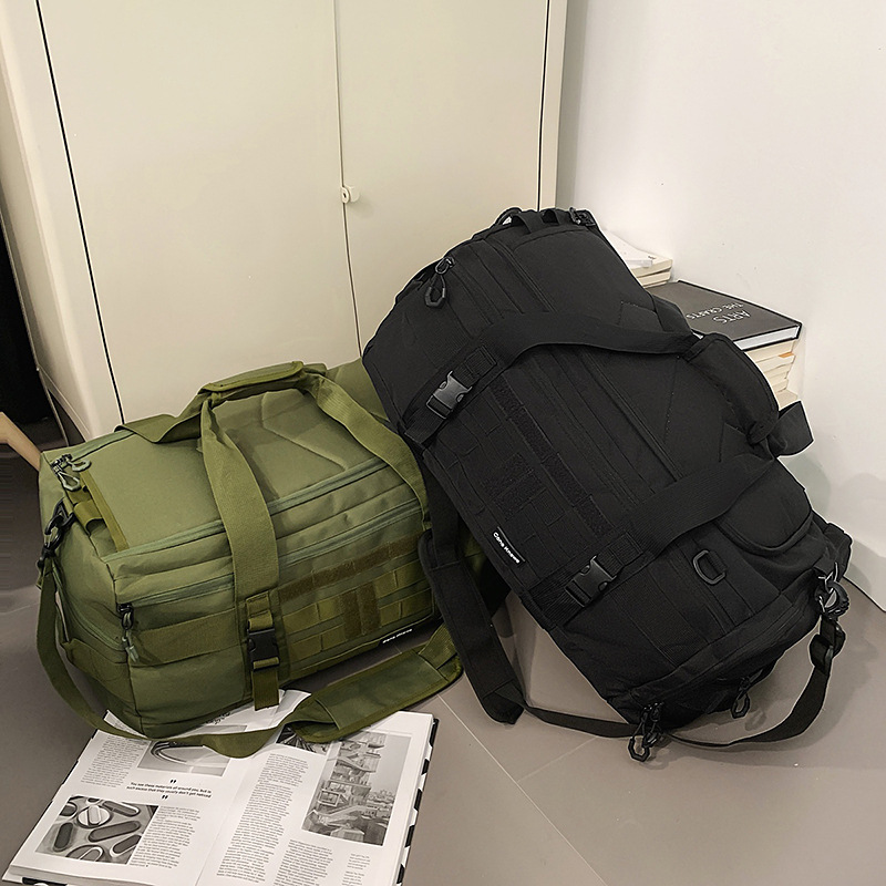 Bolsa de almacenamiento de gran capacidad para hombres y mujeres mochila grande diagonal portátil para exteriores bolsa deportiva bolsa de fitness con bolsa de viaje de partición